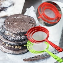 Kitchen Strainer Set TASTAN 3-Piece Plastic Mesh Strainer Set - Fine Sieve & Solid-Liquid Separator, Multi-Size Kitchen Sieve Baskets, Dishwasher-Safe Filter Tools, Sieve Baskets, Green