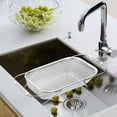 thumbnail image 1 of Kitchen Strainers and Colanders over the Sink Stainless Steel Fine Mesh Expandable Strainer Colander Basket Large Kitchen Gadgets Tools, Strainer Basket for Fruits, Vegetables, Pasta, 1 of 5