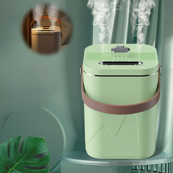 Kitchen Supplies And Accessories Vsontor Portable Desk Humidifier1800L Cool Mist Humidifier Small Humidifier For Home Bedroom Office Plants Double-Head Spray Colorful Night Function Green