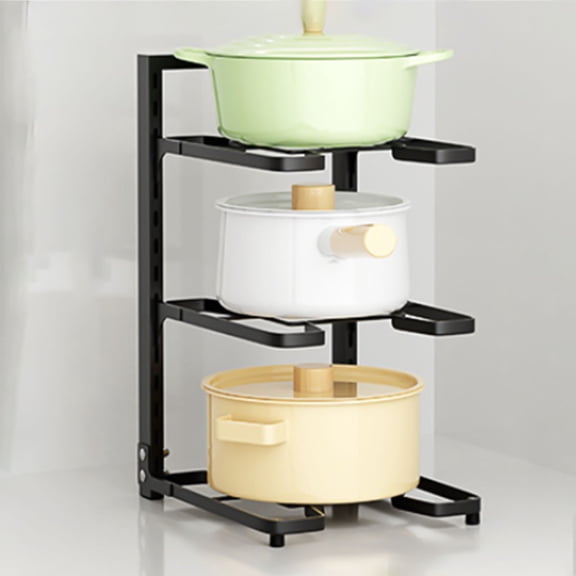 Kitchen Supplies, Kitchen Storage Rack, Iron Pot Cover Rack, Kitchen Storage Rack, Pot Rack, Multi-layer Floor Type Pot Cover Rack Save 50% off