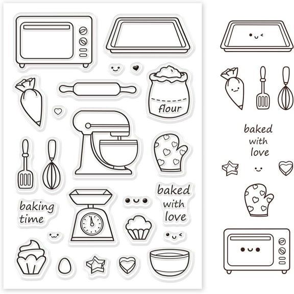 Kitchen Supplies Silicone Clear Stamps Transparent Stamps