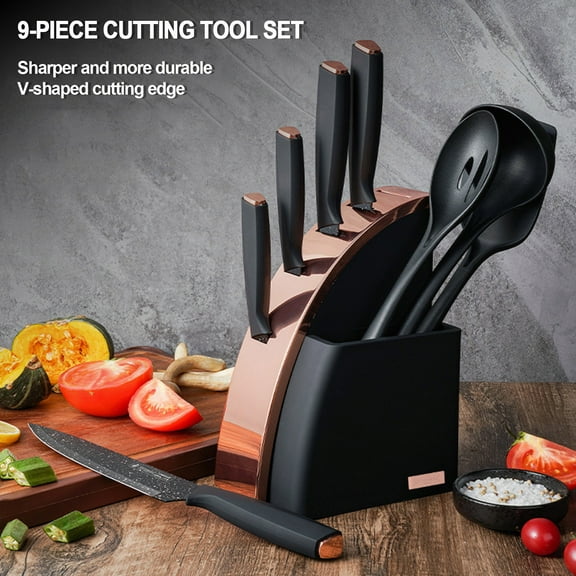 Kitchen Supplies on SaleKnife Set, Kitchen Knife, Kitchenware Combination, 9-piece Set, Stainless Steel Kitchen Knife Set, Gift Set, Knife Set