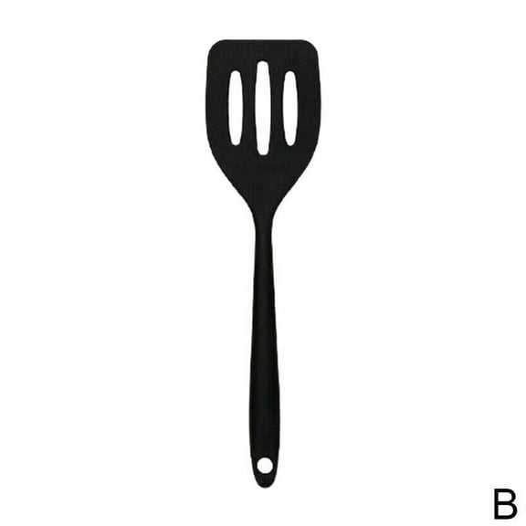 Kitchen Supply Silicone Fish Slice Egg Turners Slotted Scraper Spatula R8K8