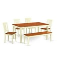 thumbnail image 1 of Kitchen Table Set-Dining Table And Dining Chairs-Finish:Buttermilk & Cherry,Number of Items:6,Shape:Rectangular,Style:Wood Seat, 1 of 3