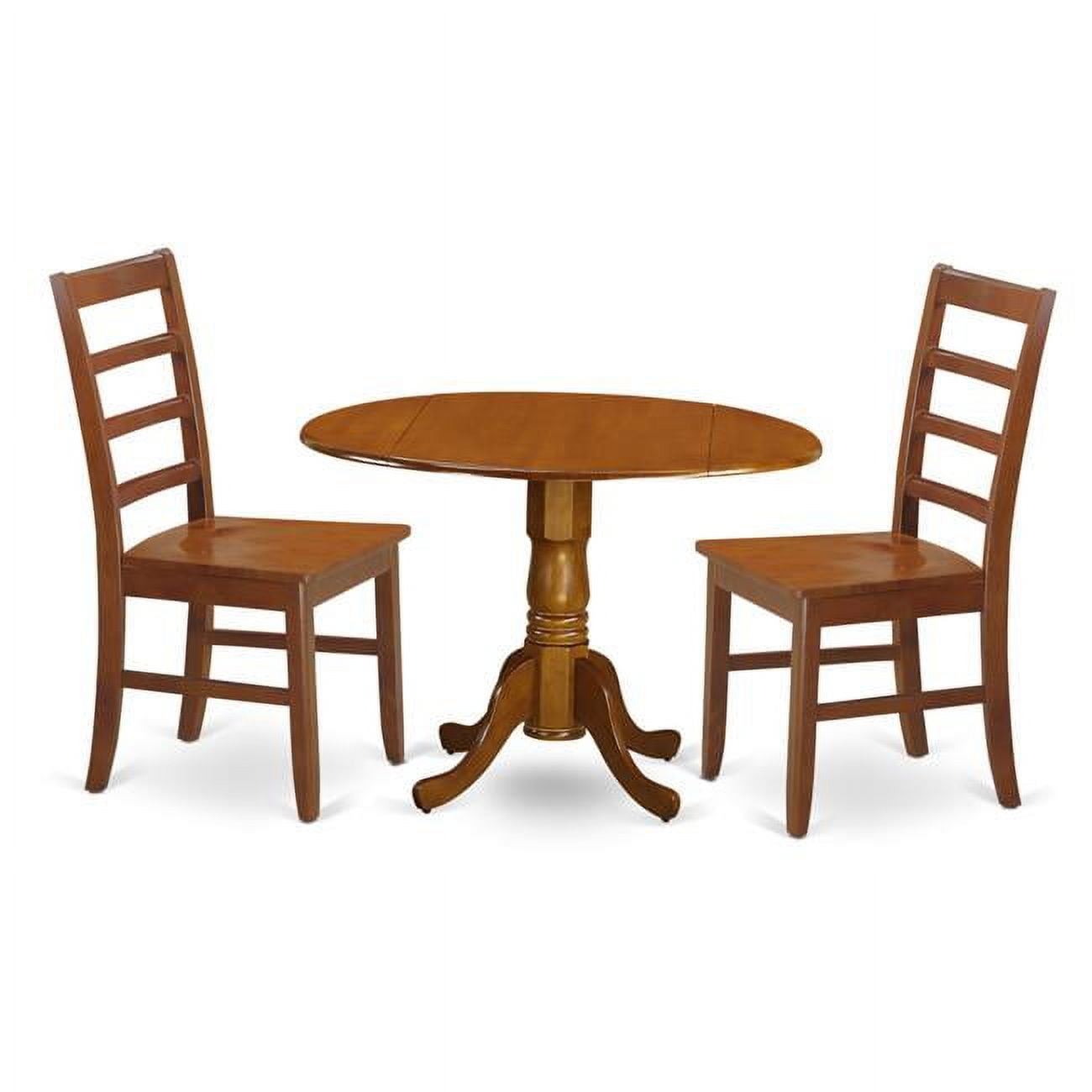 Kitchen Table Set Small Kitchen Table & 2 Wood Seat Chairs 3 Piece