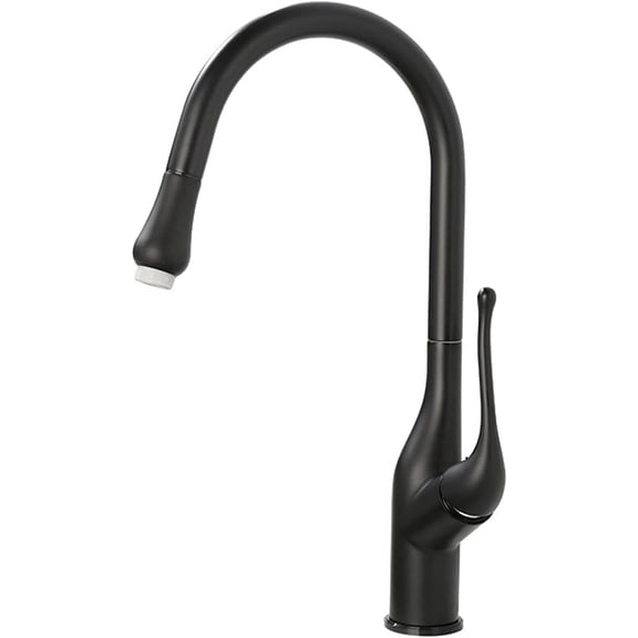 Kitchen Tap Touchless Kitchen Faucet Stainless Steel Kitchen Sink Mixer Pull-Out Kitchen Mixer Tap 2 Function Hot and Cold Water 360°Faucet Black