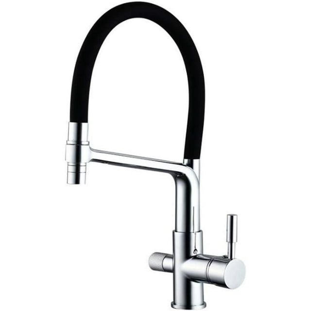 Kitchen Taps 3 Way Kitchen Sink Mixer Tap Brass Hot and Cold Pure Water