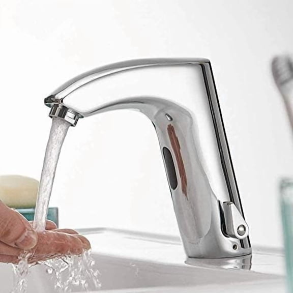 Kitchen Taps Bathroom Faucet Electric Automatic Sensor Faucet Non-Contact Kitchen Sink Basin Battery Power Hot and Cold