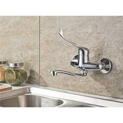 Kitchen Taps Brass Chrome Taps for Kitchen Faucet Sink Tap Dual Hole Wall Kitchen Mixer Kitchen Faucets Kitchen Faucet