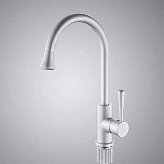 Kitchen Taps Classic Kitchen Faucet Space Aluminum Anodized Swivel Basin Faucet 360 Degree Rotation
