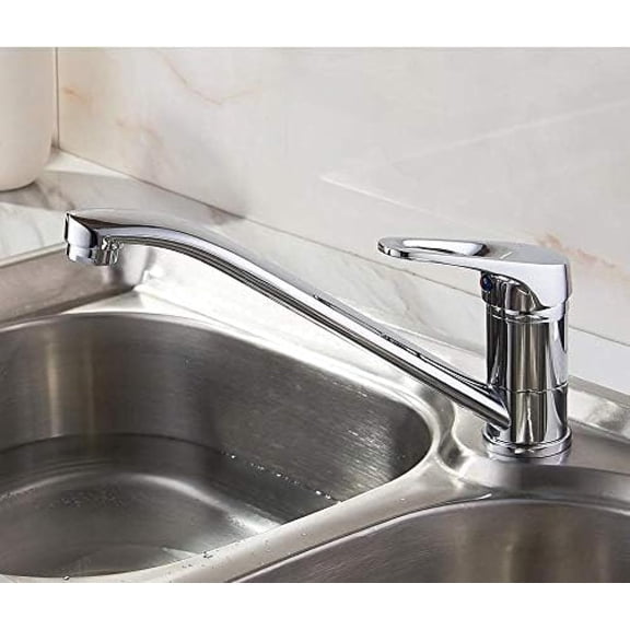 Kitchen Taps Classic Style Kitchen Faucet Solid Brass Single Handle Cold and Hot Water Tap 360 Degree Rotation