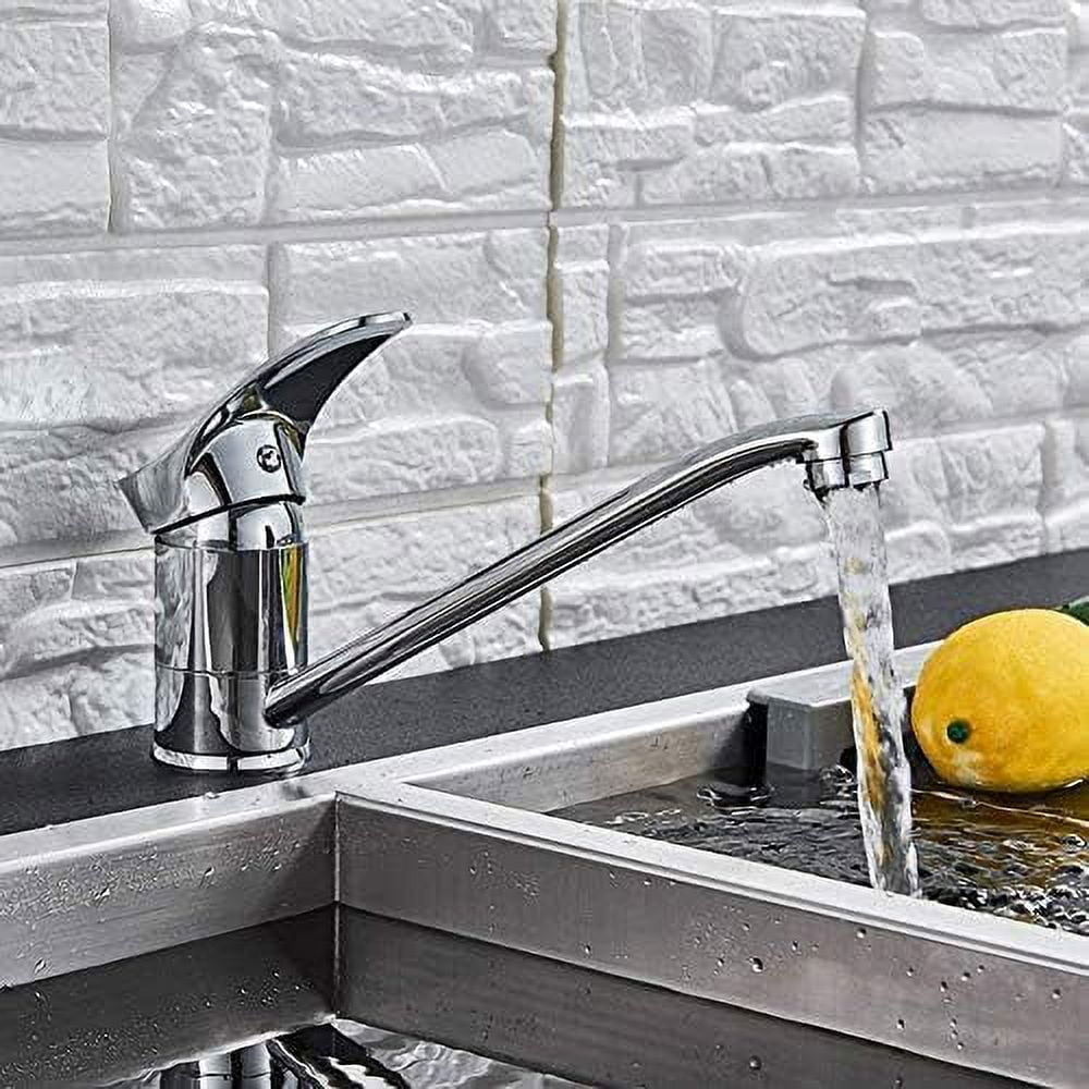 Kitchen Taps Faucet Brass Kitchen Faucet Cold and Hot Faucet Long Spout Sink Faucet Wash Mixer ...