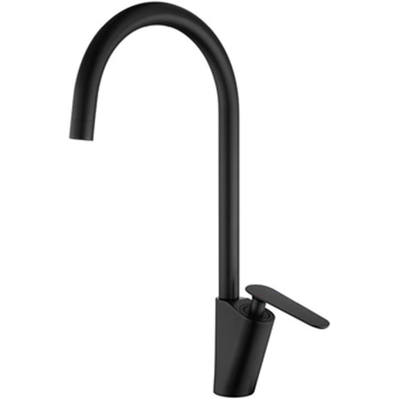 Kitchen Taps Mixer,Single Handle Solid Brass Chrome Hot and Cold Kitchen Sink Faucets, Bubbling and Splash-Proof Faucet, Adapter for 3/8" and 1/2",Black