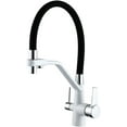 Kitchen Taps with Black Silicone Hose Pull Down Kitchen Sink Mixer Tap