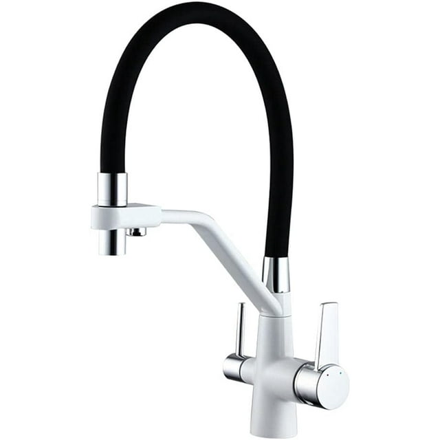 Kitchen Taps with Black Silicone Hose Pull Down Kitchen Sink Mixer Tap
