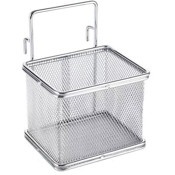 Kitchen Task: Stainless Steel Hot Pot Colander with Hook for Noodles and Pasta, Quick Draining, 14.3 x 9 x 11 cm