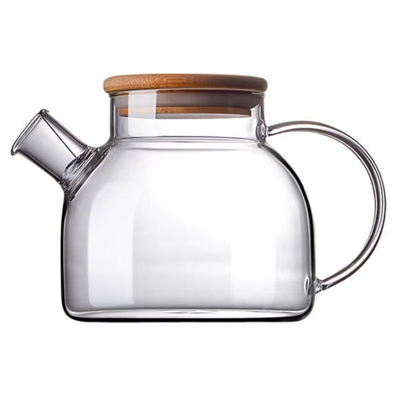 Kitchen Teapot for Loose Tea Glass Teapot 33.81 fl oz (1000 ml) Tea Brewer Borosilicate Tea Pot Coffee Pot for Blooming Teas