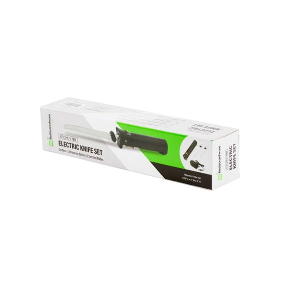 Kitchen Tek Cordless Electric Knife Set - with Lithium Ion Battery, 100-240V - 1 count box