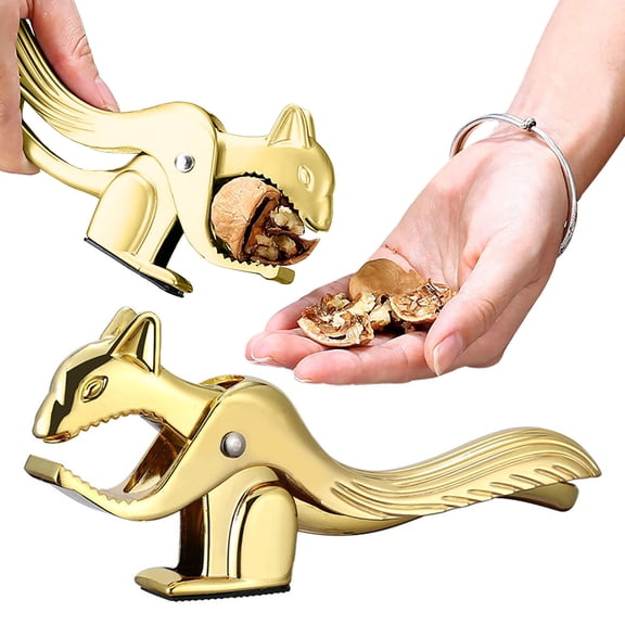 Kitchen The Squirrel Heavyweight Aluminum Alloy Walnut Opener Tool Durable Nut Sheller Efficient Purpose Food Clip For Hazelnuts