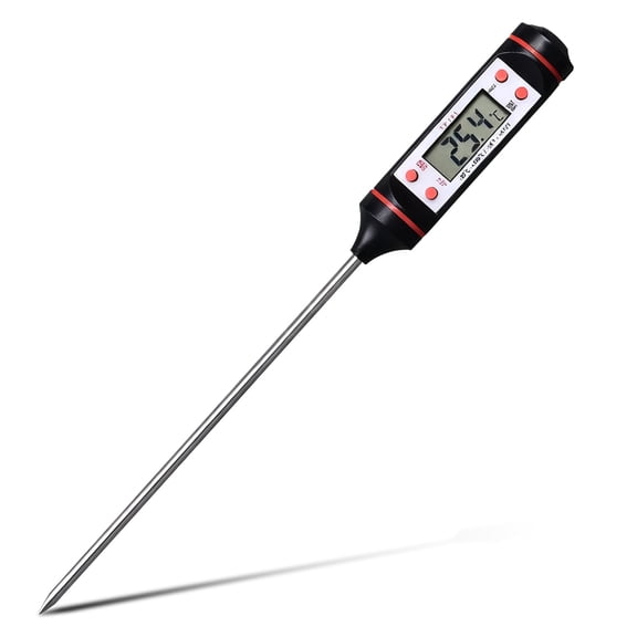 Kitchen Thermometer for Cooking, Instant Read, Accurate /, Waterproof, Long Probe for BBQ, Grill, Candy, Meat, Turkey, Water