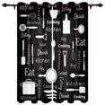 thumbnail image 1 of Kitchen Tile Pattern Curtains for Living Room Luxury Bedroom Window Curtain Home Decor Kitchen Window Treatments Drapes, 1 of 6