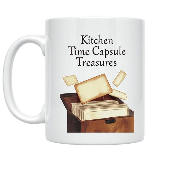 Kitchen Time Capsule Treasures - Family Recipe Enthusiast - 11 oz Ceramic Coffee Mug