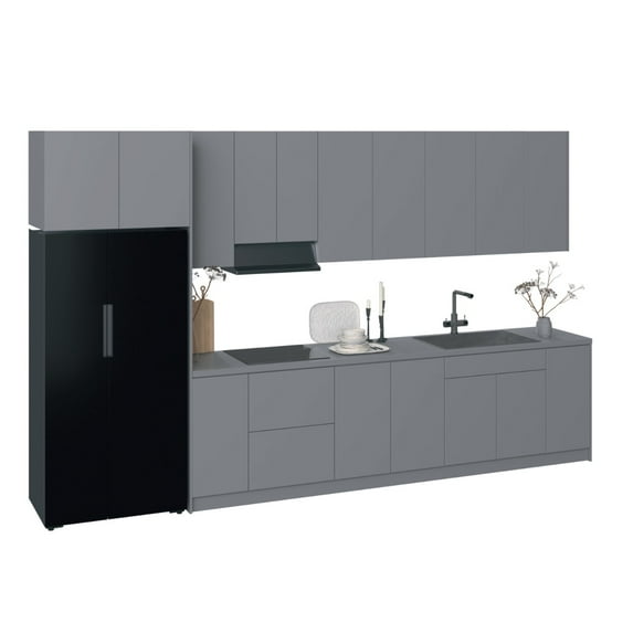 Kitchen Timeless Collection Gray Color Base Size 13Ft Wide