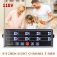 thumbnail image 1 of Kitchen Timer, 8 Channel Commercial Kitchen Timer, Stainless Steel Kitchen Timer, 1 of 7