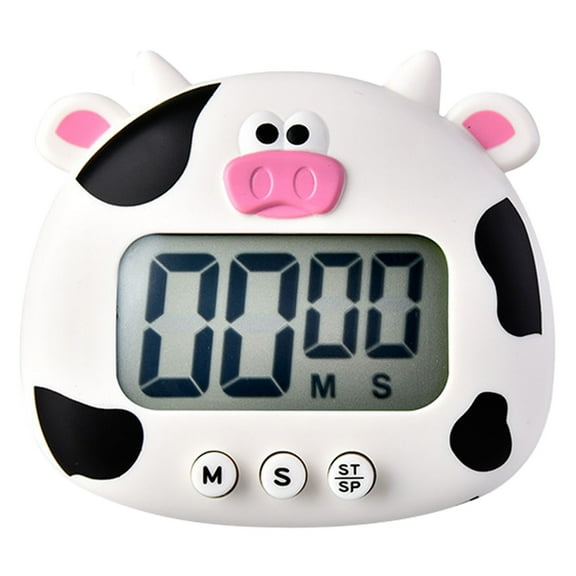 Kitchen Timer, Cute Cartoon Animal Countdown Timer, Digital Cooking Timer with , LCD Large-Screen Visual Clock,Alarm Clock with Cooking Bake Sport Game (Timer-QW)