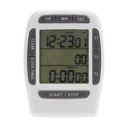Kitchen Timer, Portable Digital Multi-Channel 3 Channels LCD Timer Accurate Timing Countdown Clock Cooking Timer Stopwatch for Cooking, Classroom with Stand