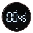 thumbnail image 1 of Kitchen Timer Rotating Silent Magnetic Suction Kids Study Timer LED Countdown Timer, 1 of 12