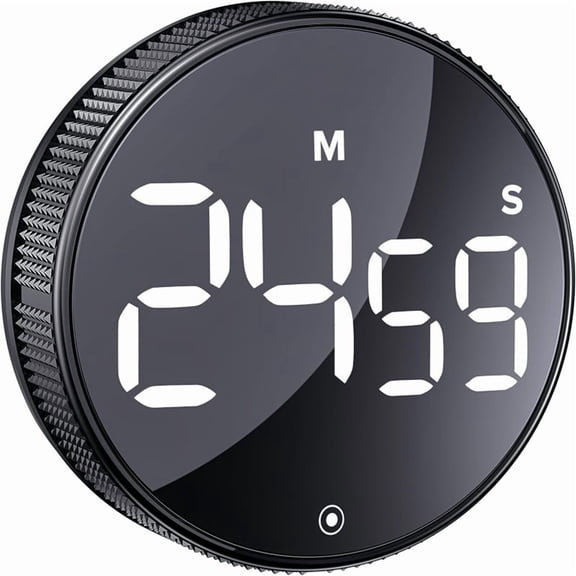 Kitchen Timer with LED Digital Display Smart Efficana for Home Classroom Gym , Brightness Adjustable Timer