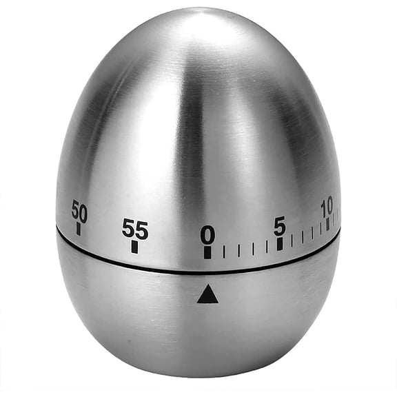 Kitchen Timers for Cooking, Chef Cooking Timer Clock, Egg Shaped Mechanical Desk Timer, No Batteries Required, Perfect for Cooking, Learning, Exercises, Gaming
