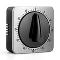 thumbnail image 1 of Kitchen Timers for Cooking, Chef Cooking Timer Clock with Loud Alarm,100% Mechanical Desk Timer - No Batteries Required - Magnetic Backing, Exquisite Stainless Steel Body，Countdown Reminder Magnetic, 1 of 6