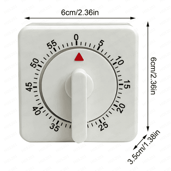 Kitchen Timers for Cooking, Mechanical Wind Up Timer with Loud Ring, Magnetic Back, No Battery Needed, Stainless Steel Countdown Timer for Cooking and Baking