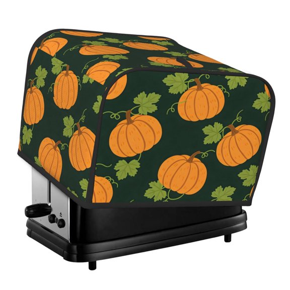 Kitchen Toaster Covers Universal 4 Slice Bread Toaster Cover Protection Stain Resistant Dustproof Bread Maker Covers Cartoon Fall Pumpkin (7)