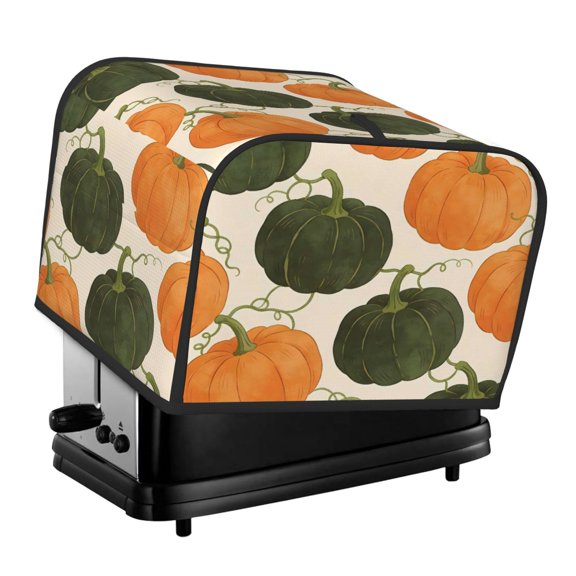 Kitchen Toaster Covers Universal 4 Slice Bread Toaster Cover Protection Stain Resistant Dustproof Bread Maker Covers Cartoon Fall Pumpkin (8)