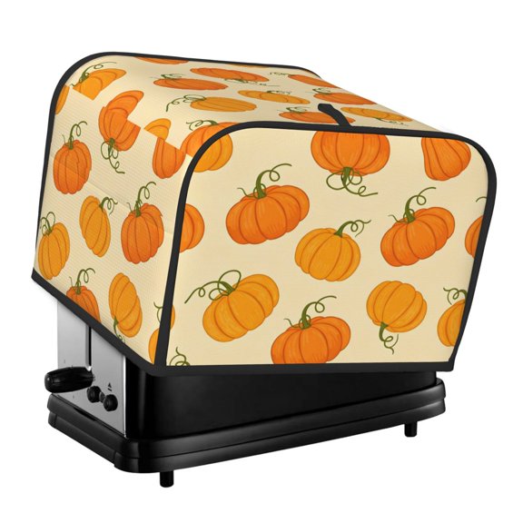 Kitchen Toaster Covers Universal 4 Slice Bread Toaster Cover Protection Stain Resistant Dustproof Bread Maker Covers Cartoon Fall Pumpkin (9)