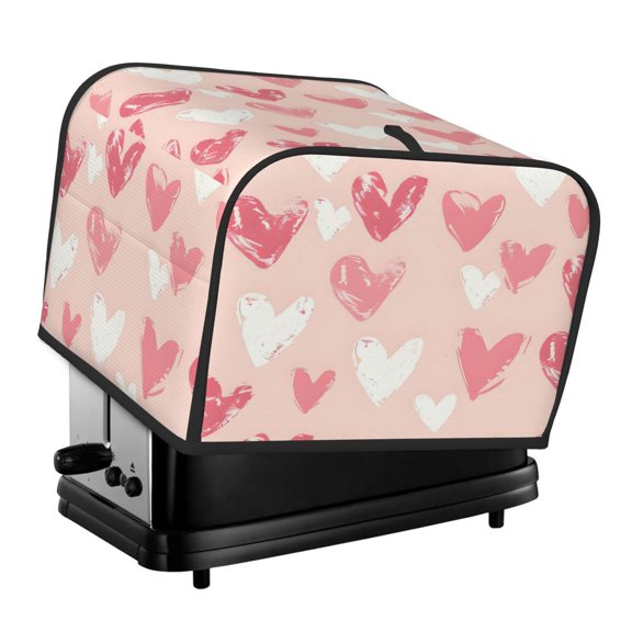 Kitchen Toaster Covers Universal 4 Slice Bread Toaster Cover Protection Stain Resistant Dustproof Bread Maker Covers Happy Mother'S Day Overlapping Hearts