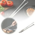 thumbnail image 1 of Kitchen Tongs, 11 Inches Korean BBQ Tongs Stainless Steel Grill Tongs Japanese Barbecue Tongs Kitchen Tongs For Cooking Portable Kitchenware Grill Tongs for Home Outdoor Steak Salad Food, 1 of 7