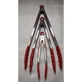 thumbnail image 1 of Kitchen Tongs 7 Inch, 9 Inch, 12 Inc Red, Brand New, 1 of 6