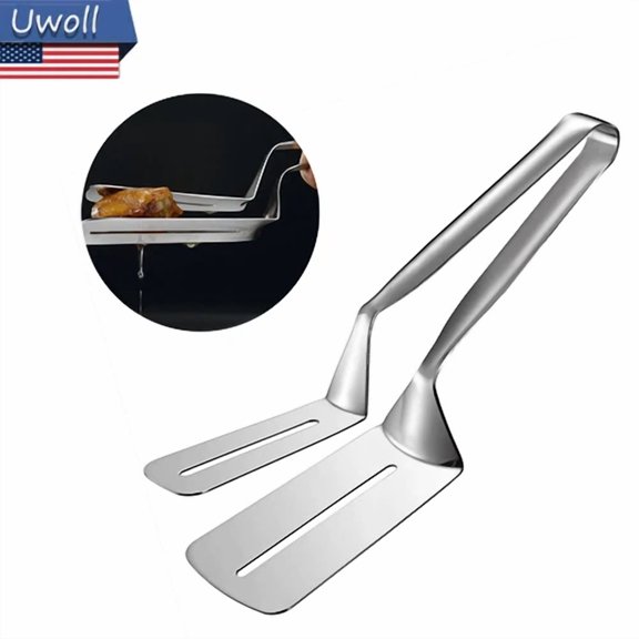 Kitchen Tongs Steak Clamp Stainless Steel Food Clip Bread Meat Bbq Cooking Tool