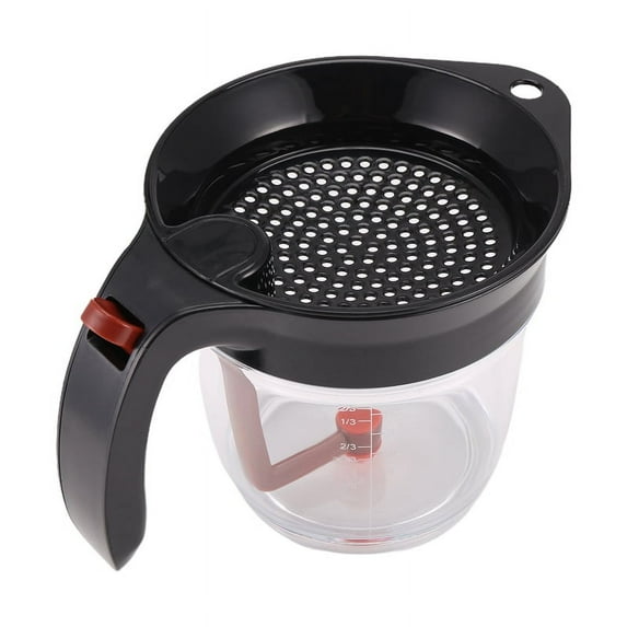 Kitchen Tool Fat Separator with Bottom Release Fat Separator with Strainer Soup Resk3356