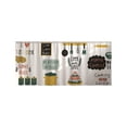 thumbnail image 1 of Kitchen Tool Pattern Dustproof Curtain, Adhesive Mounted Fabric Drape, Stick On Cover for Cabinet Interior and Cooking Area Decoration, 1 of 5