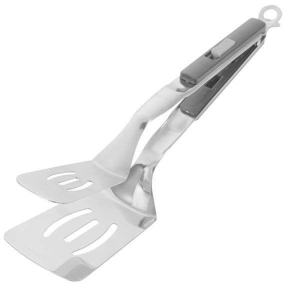 Kitchen Tool Slide Steak Clip Cooking Spatula Stainless Steel Fish Shovel Abs Plastic 304