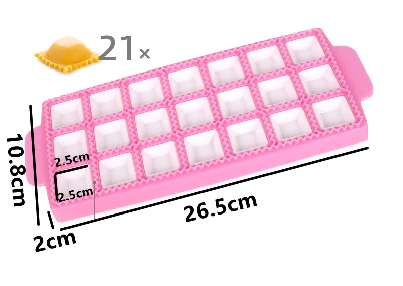 Kitchen Tools 10 with Tortellini Molds Ravioli Cutter Aluminum Shape