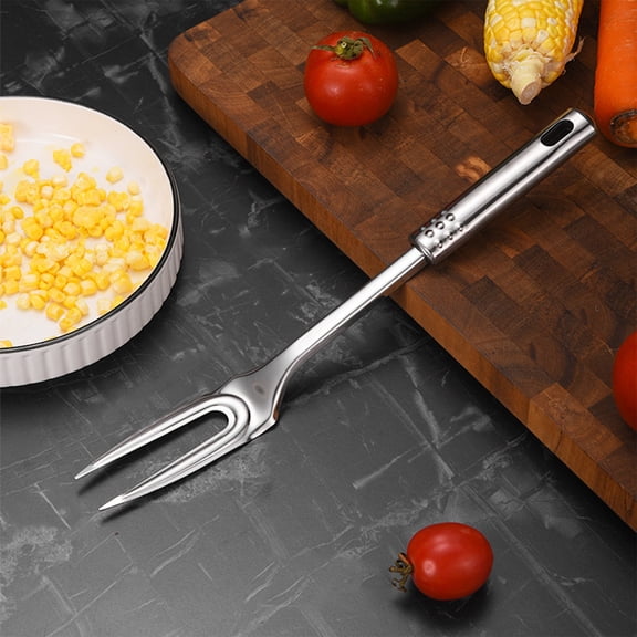 Kitchen Tools, 1pc Steak Fork Two Pronged Fork Tine 13 Inch Kitchen Forks Carving Fork For Meat Stainless Steel Kitchen Utensils Meat Fork Carving - Heavy Duty Serving Fork Carvi, Holiday Gifts