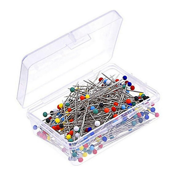 Kitchen Tools Colorful Glass Ball Head Sewing Pins Straight Stitching Needles for DIY Crafts 100 Pieces