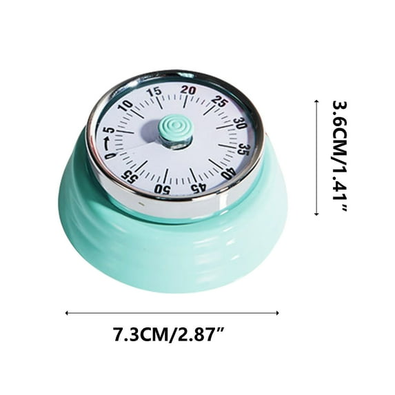 Kitchen Tools and Gadgets Style Mechanical Kitchen Soup Timer Reminder Timer Kitchen Mechanical Timer Baking Reminder Timer Student Time Manager Stainless Steel with Magnet Kitchen Tools and Gadgets