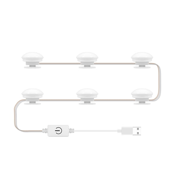 Kitchen Tools LED Vanity Mirror Light Bulb USB Makeup Light Color Dimming Mirror Front Light Refill Lights for Makeup Tables Bathrooms Dressing Rooms White 2pcs 6pcs 10pcs 14pcs